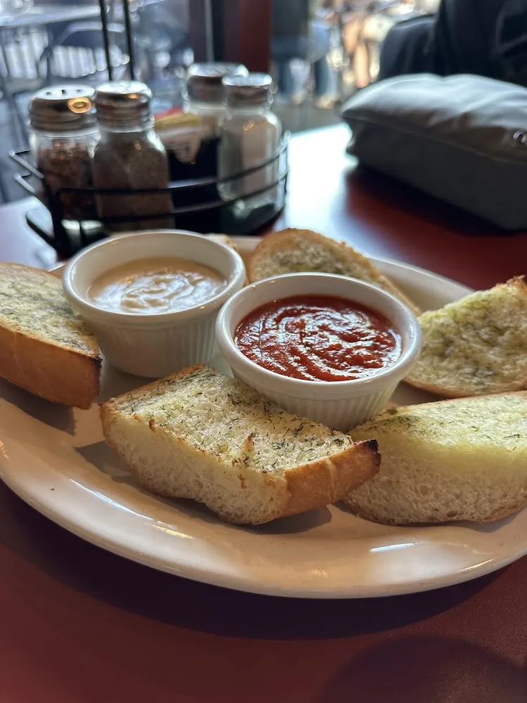 Classic Casa Mia Garlic Bread w Two Dipping Sauces